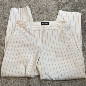 Express columnist ankle pinstripe work pants size 4 short